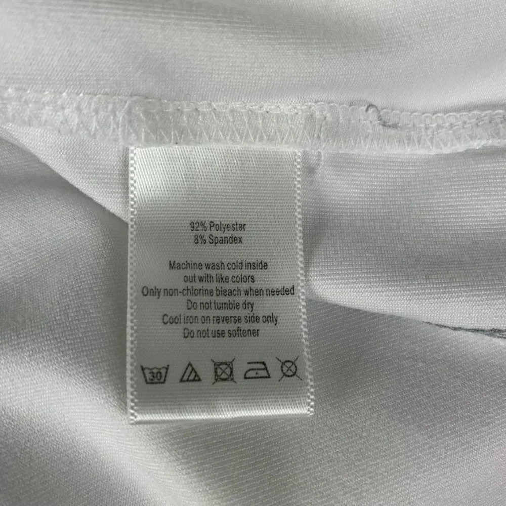 Alo CoolFit Athletic T-shirt White Contrast Stitching Short Sleeves Workout‎ Gym
